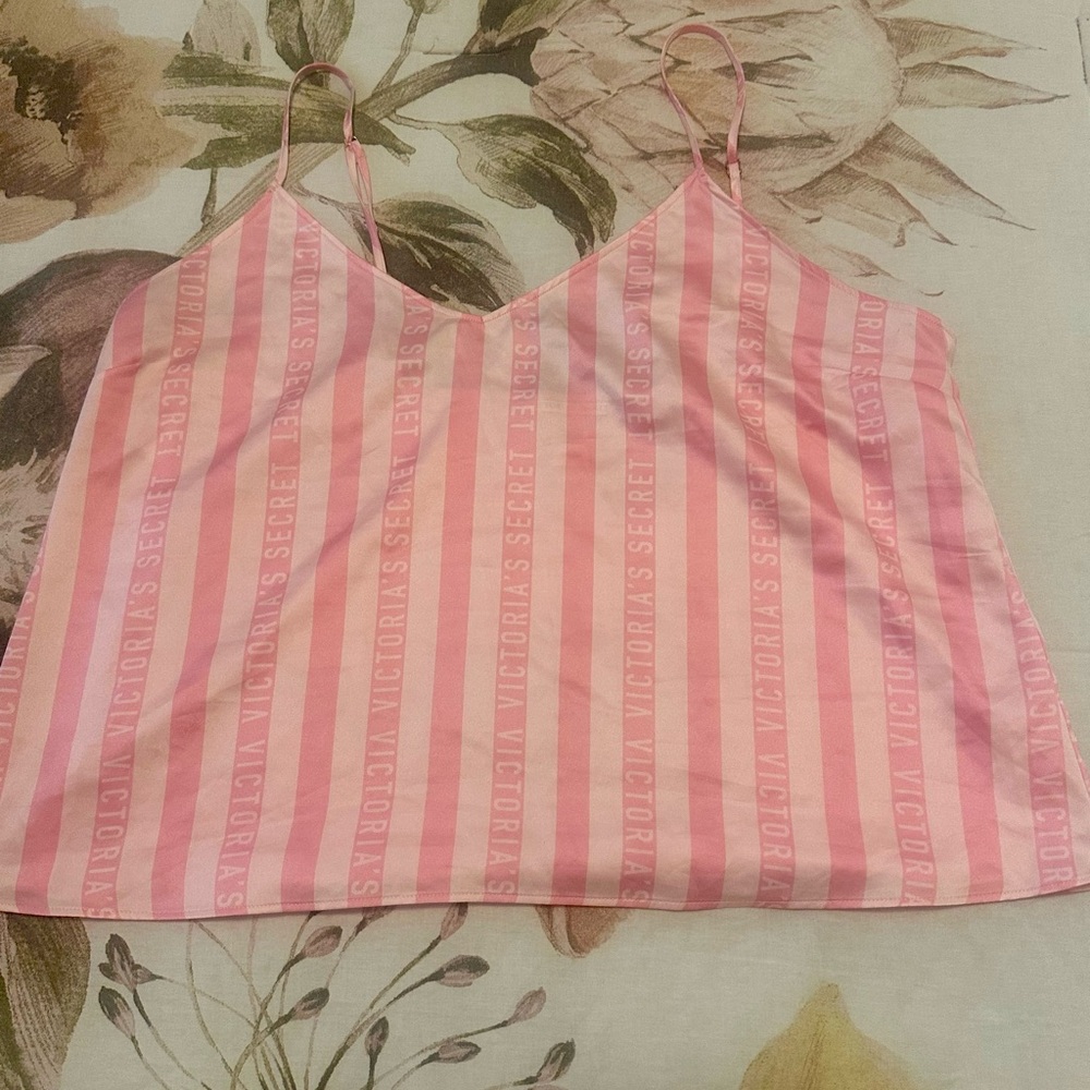 Victoria's Secret Pink Striped lounge PJ top